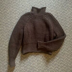 H&M dark brown knit turtleneck
